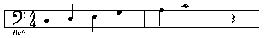 C major scale