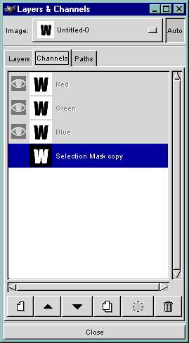 The Channel Dialog Box